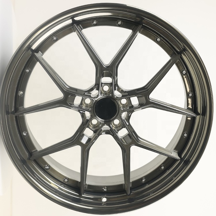 FF Factory Custom American 20 inch 20x8 Racing forged Alloy Black 5x114 3 Car Wheels Rims for sale