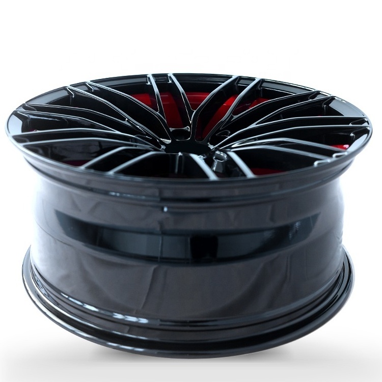 FF Factory Custom 4 holes 5 holes red with black passenger car forged wheel rims 5x120 5x112,car rims 17 18 inch