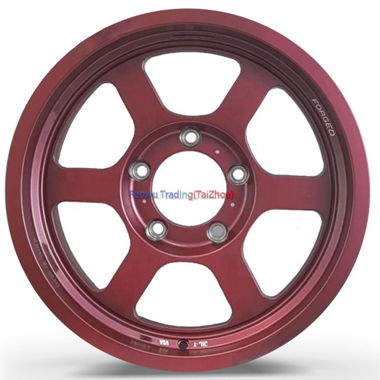 FF China Rose red Full painting 5X108 5X120 5X1143 16 17 19 20 21 22 23 24 Inch 18 In Alloy Forged Wheels rims