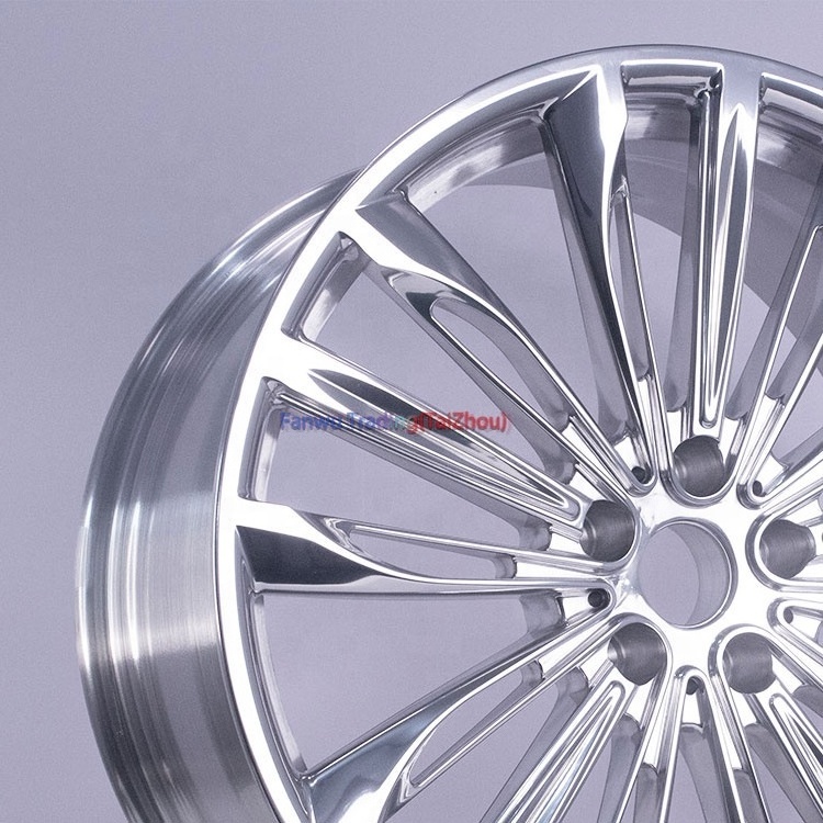 FF OEM/ODM Polished Chrome 5X108 5X120 5X1143 16 17 19 20 21 22 23 24 Inch 18Inch alloy forged rim 5 X 100