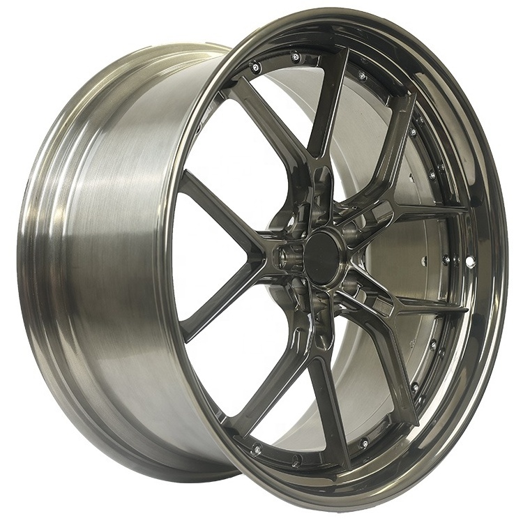 FF Factory Custom American 20 inch 20x8 Racing forged Alloy Black 5x114 3 Car Wheels Rims for sale