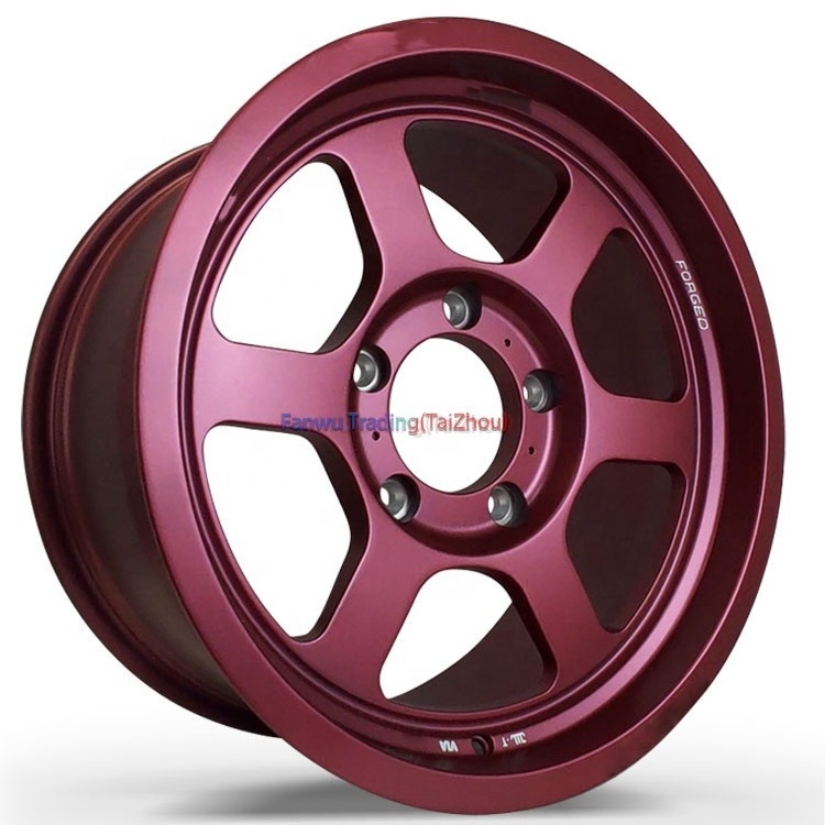 FF China Rose red Full painting 5X108 5X120 5X1143 16 17 19 20 21 22 23 24 Inch 18 In Alloy Forged Wheels rims