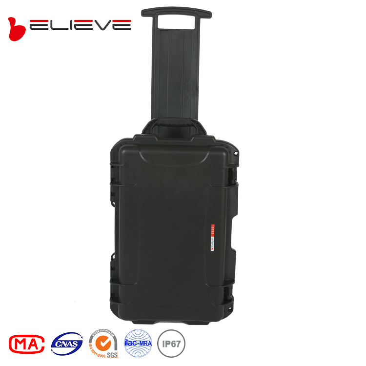 Factory directly sale waterproof padded storage plastic trolley hard case protective case