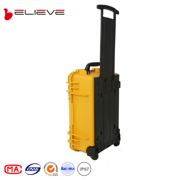 3500 Waterproof ip67 plastic hard gun case with foam custom packaging carry pp tool case