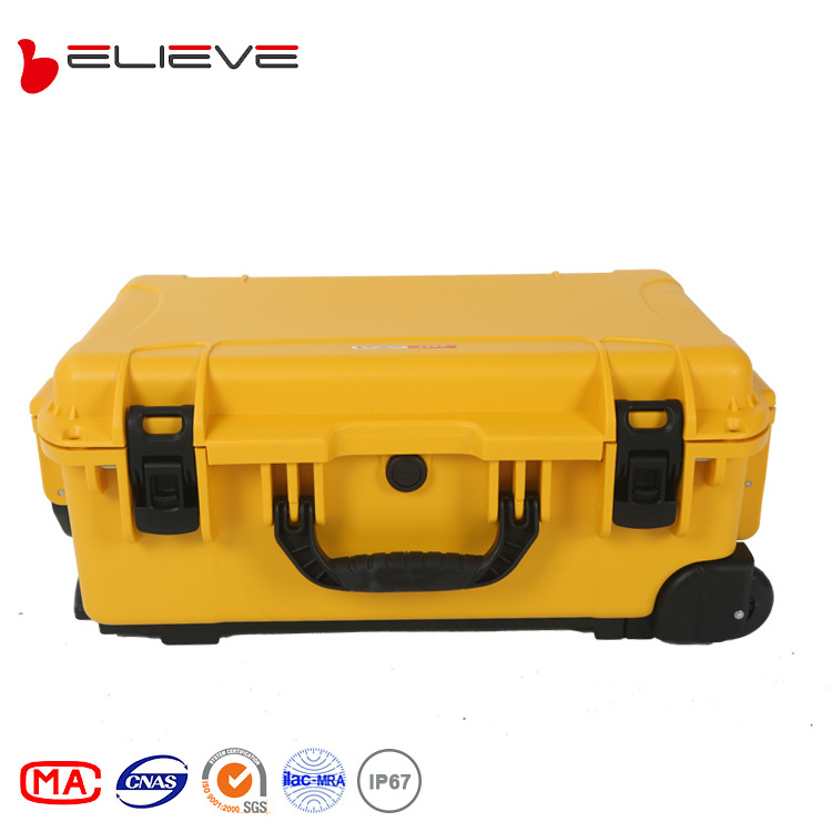 3500 Waterproof ip67 plastic hard gun case with foam custom packaging carry pp tool case