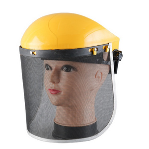 Wholesale Professional Garden Industrial Chainsaw Steel Wire Full Face Safety Protective Visor Helmet Mesh Face Shields