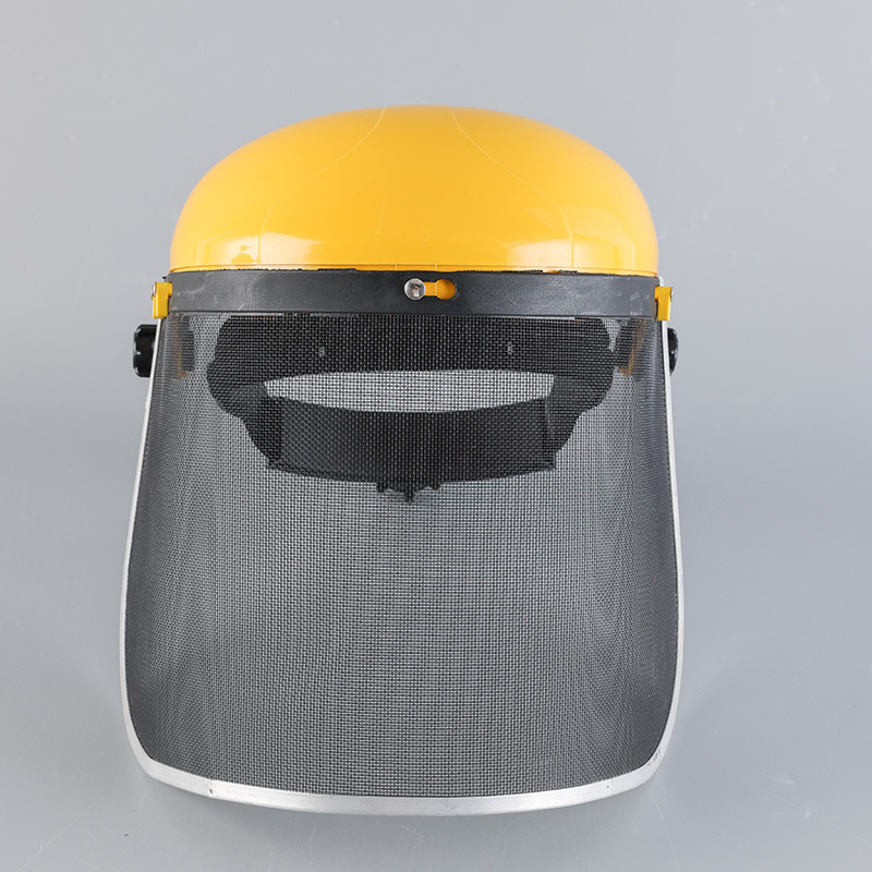 Wholesale Professional Garden Industrial Chainsaw Steel Wire Full Face Safety Protective Visor Helmet Mesh Face Shields