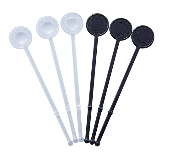 Long Round Clear Plastic Custom Flavored Coffee Drink Stirrers