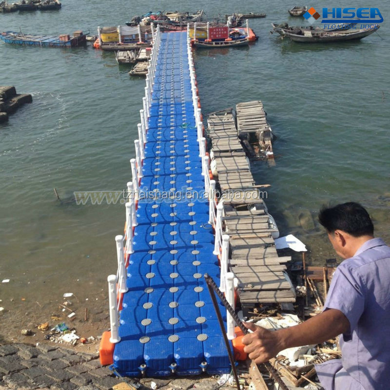 Plastic hdpe modular floating bridge