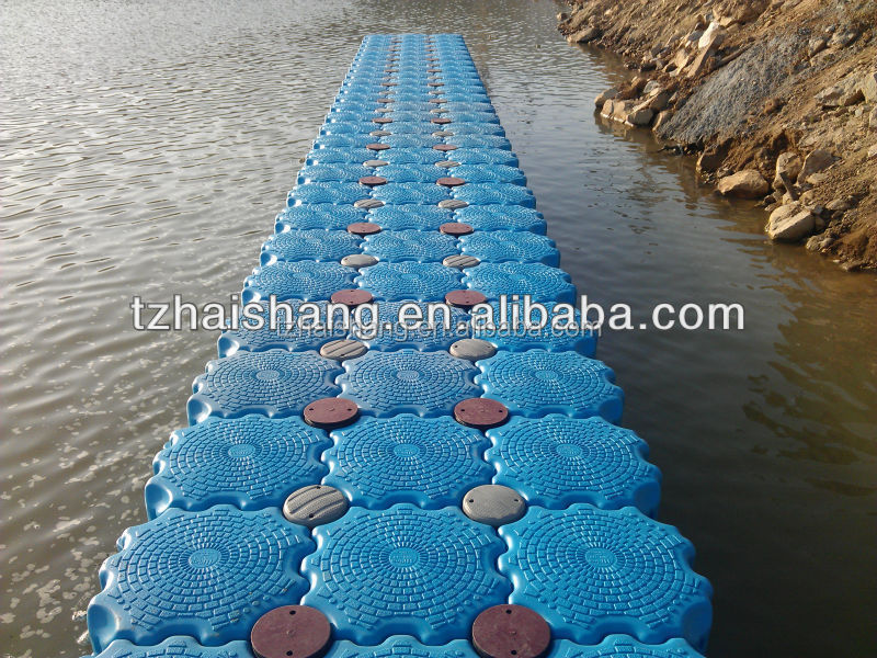 Plastic hdpe modular floating bridge