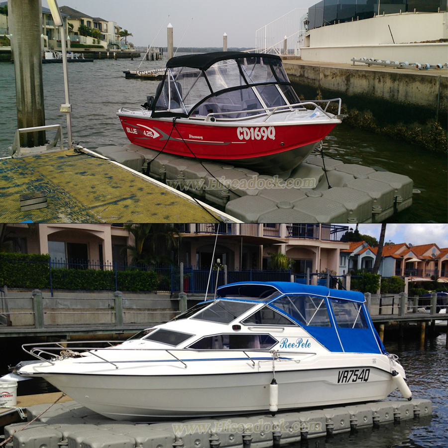 Floating pontoon for jet ski