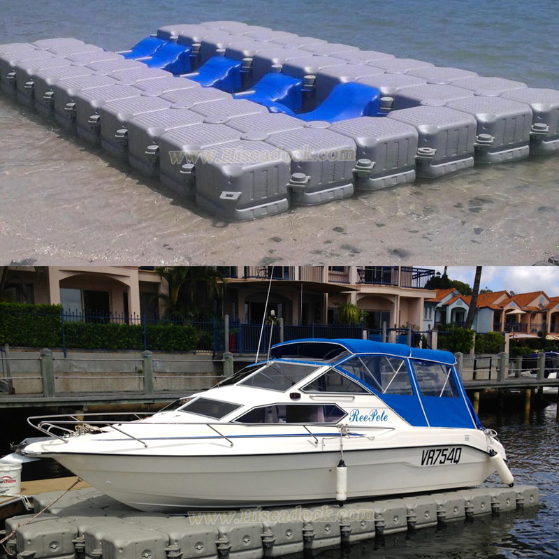 Floating pontoon for jet ski