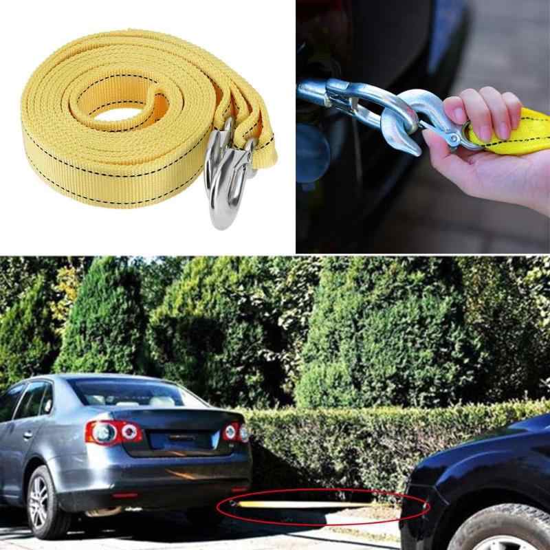 4M Heavy Duty 5Ton Car Tow Cable Towing For Truck Snatch Strap Towing Ropes Trailer Winch Cable Belt Car Traction