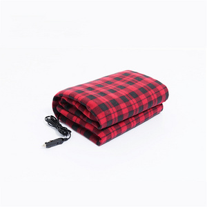 Car Electric blanket 12V Velvet Rechargeable heating blanket seat mat blanket For Rv Home Camping Travel