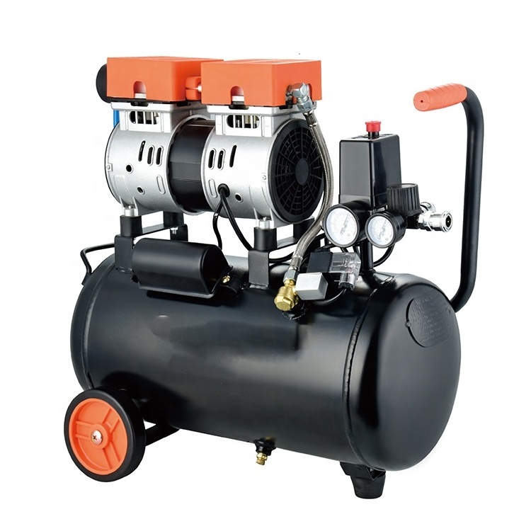 China Factory KWU 550W 7Bar AC 40L Oil Free Air Cooled Piston Portable Air Compressor