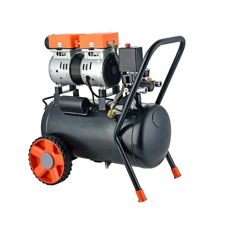 China Factory KWU 550W 7Bar AC 40L Oil Free Air Cooled Piston Portable Air Compressor