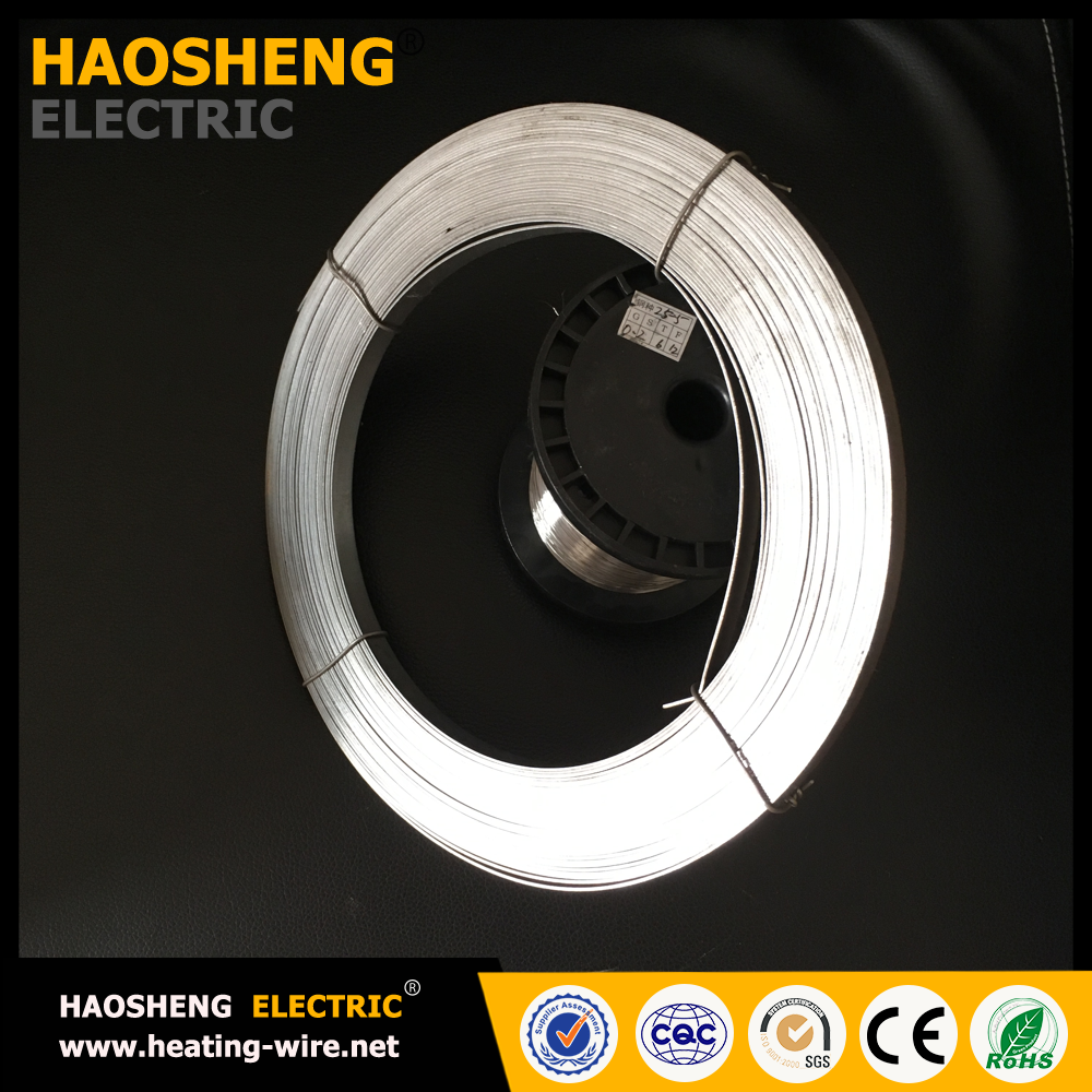 resistance wire 0.45mm and 80/20 Nichrome Chrome strip heating element cold rolled flat wire bright anneal 0.3*3.0mm