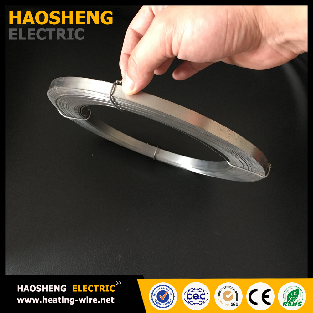 resistance wire 0.45mm and 80/20 Nichrome Chrome strip heating element cold rolled flat wire bright anneal 0.3*3.0mm