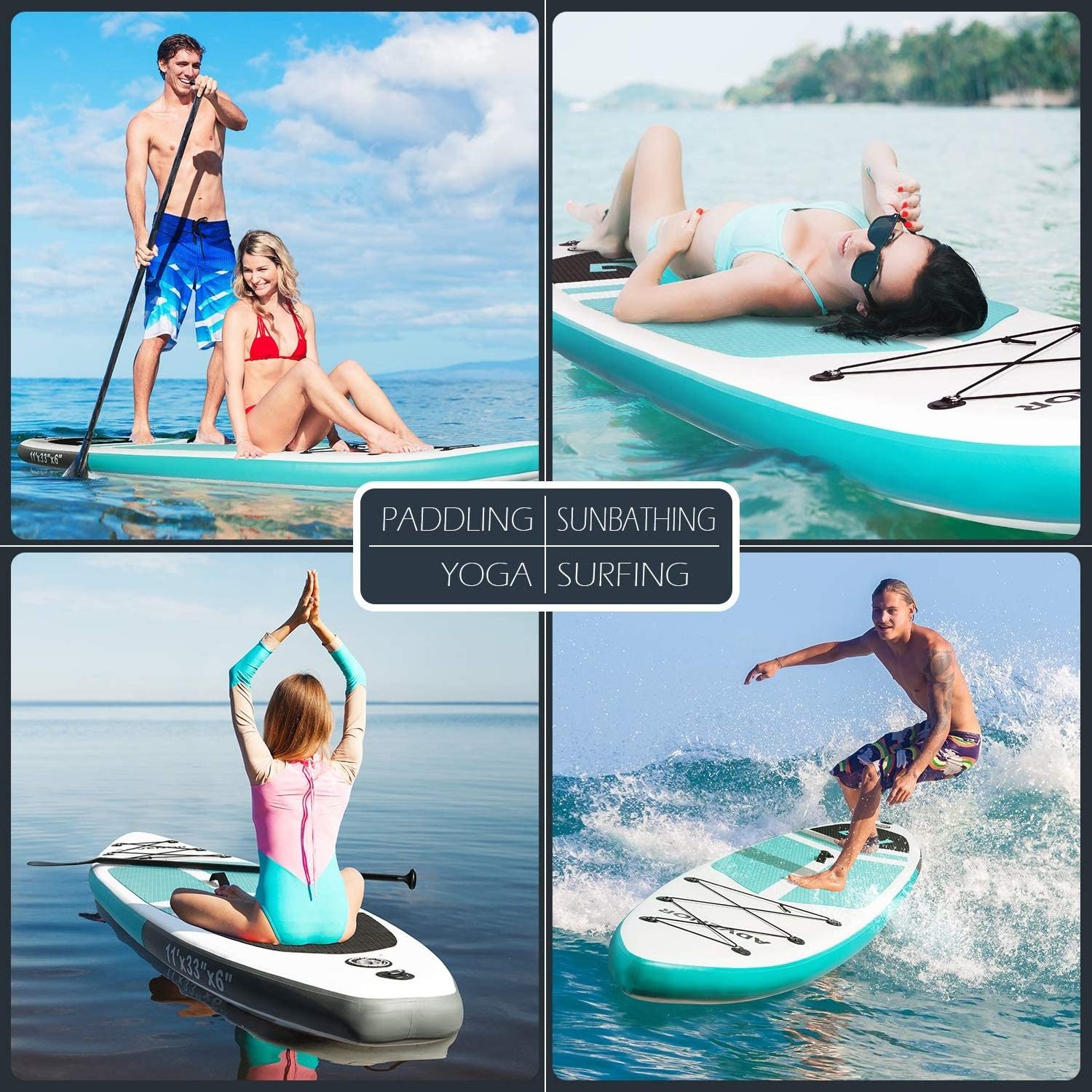 Factory Supply OEM Stand Up Paddle Surfing Board Inflatable Paddle Board Wholesale Cheap Surfboard Sup Board With 6 Accessories