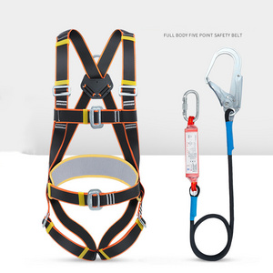 Outdoor High Altitude Operation Double Hook Five Point Climbing Safety Belts Full Body Safety Belt Full Body Safety Harness