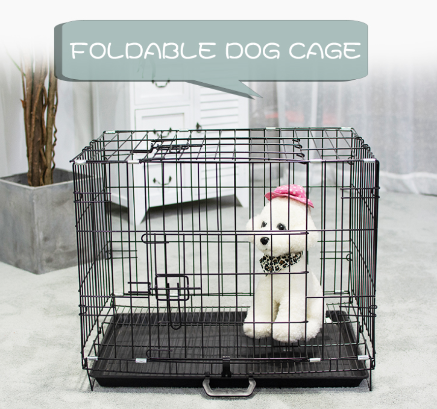 wholesale manufacturer cheap dog pet cages stainless steel metal large small foldable carriers