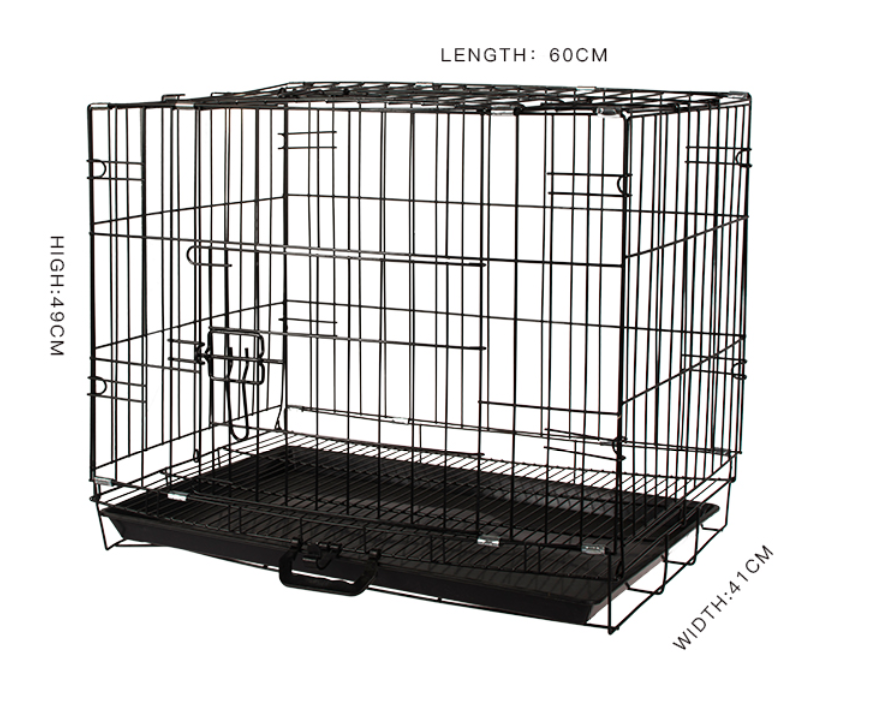 wholesale manufacturer cheap dog pet cages stainless steel metal large small foldable carriers