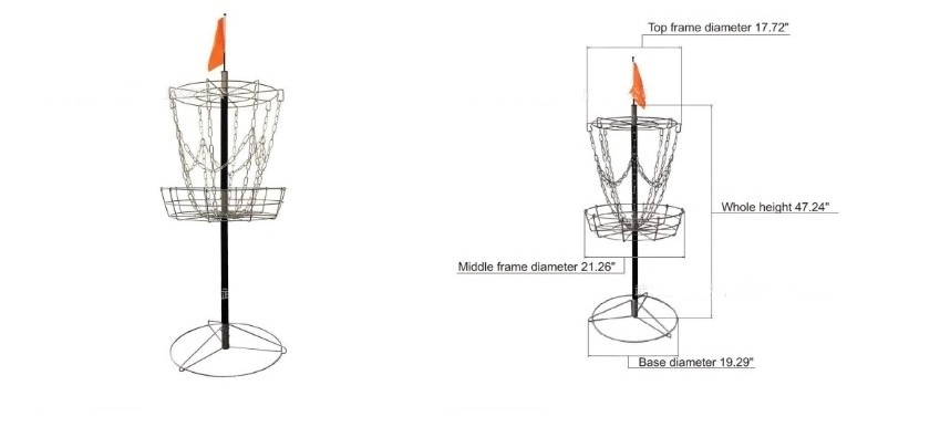 Outdoor Sport  Disc Golf Basket