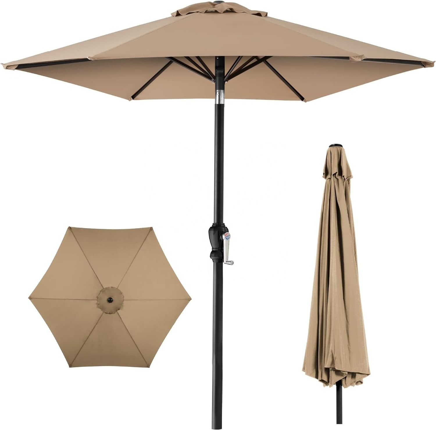 Hot Sale Aluminum Center Pole Outdoor Garden Sunshade Umbrella