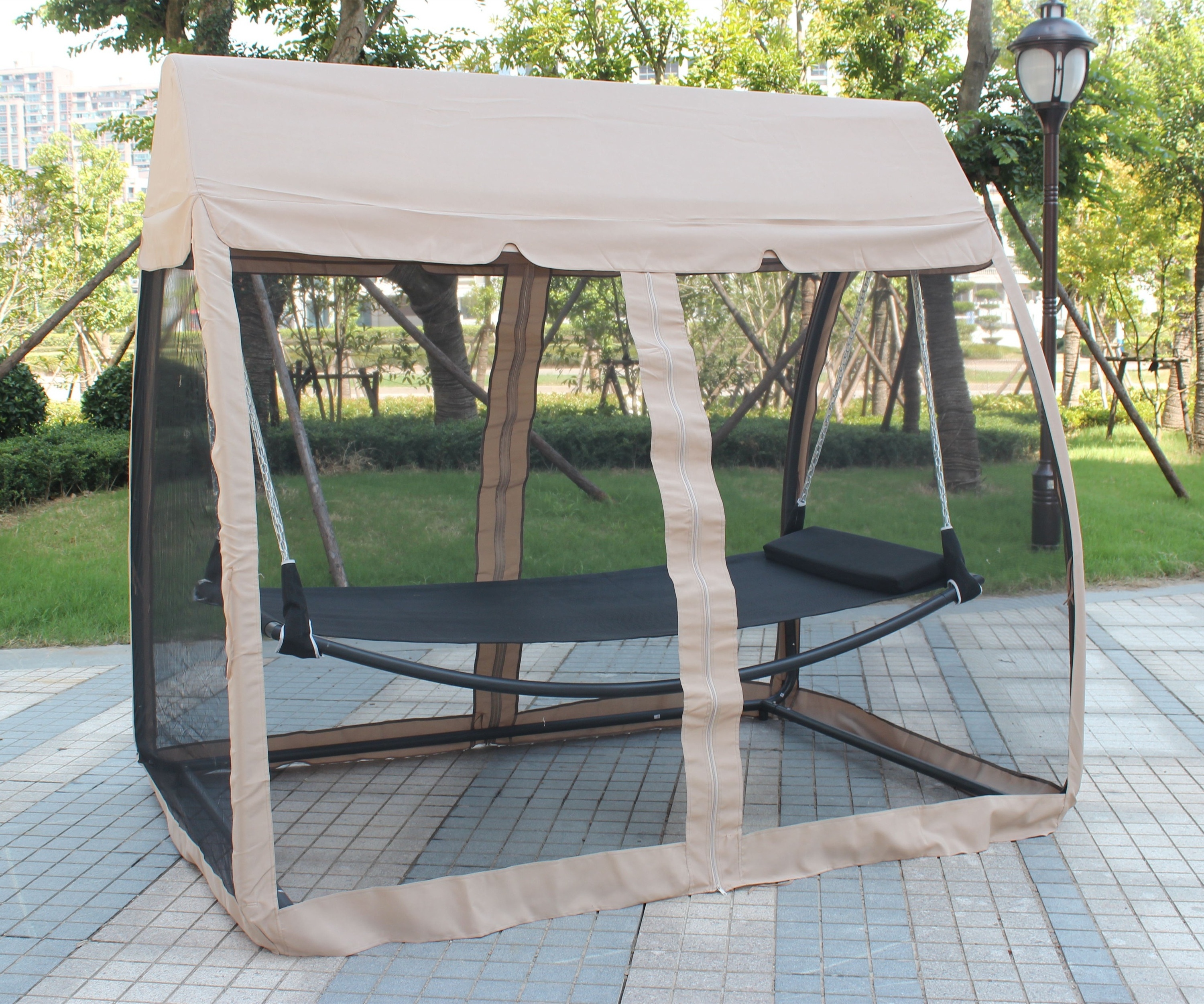 Canopy swing bed garden hanging bed single chair