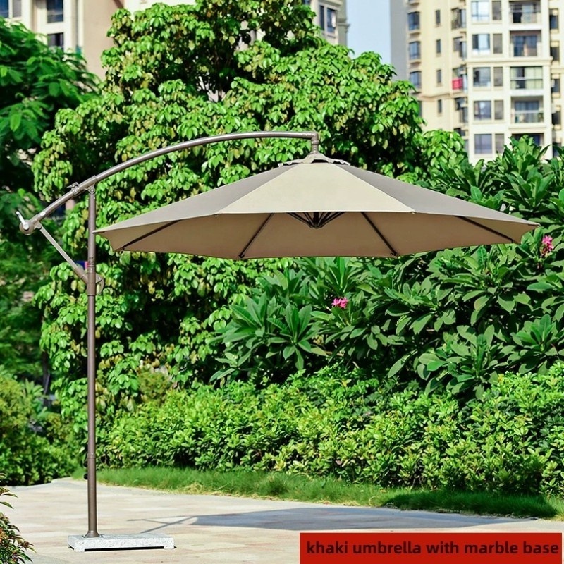 Outdoor Patio Umbrella Outdoor Courtyard Umbrella Polyester Sunshade Umbrella for Garden, Deck, Backyard, Pool & Beach