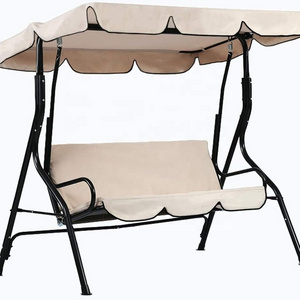 Outdoor leisure sunshade patio furniture swing chair with canopy