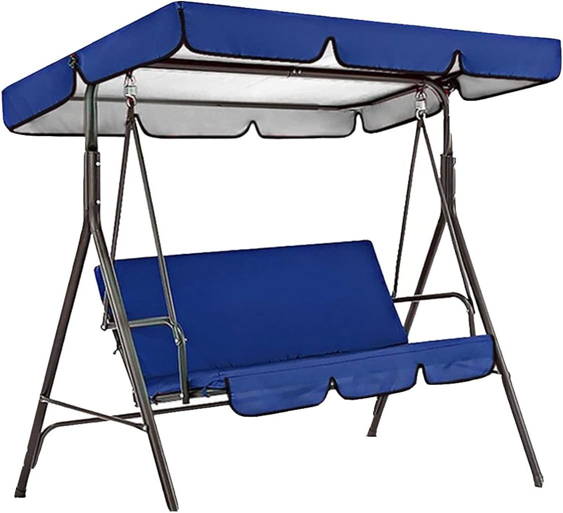 Outdoor Swing Canopy Replacement Cover and Swing Seat Cover With Waterproof Outdoor Swing Cushion