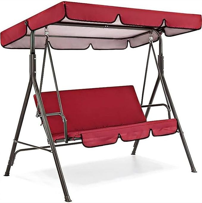 Outdoor Swing Canopy Replacement Cover and Swing Seat Cover With Waterproof Outdoor Swing Cushion