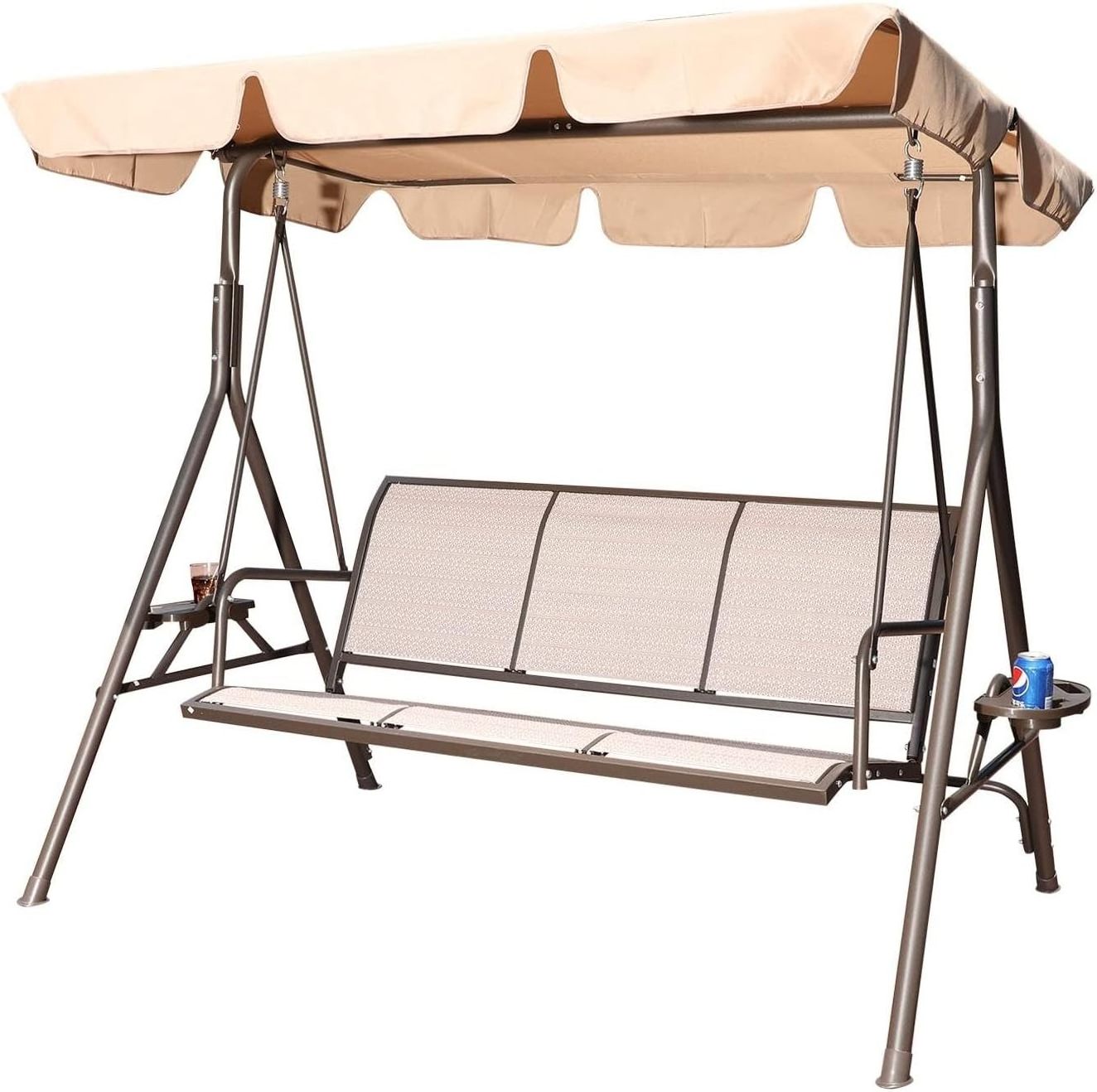 High Quality Swing Swing Chair for 3-seats With Waterproof Sun Shade