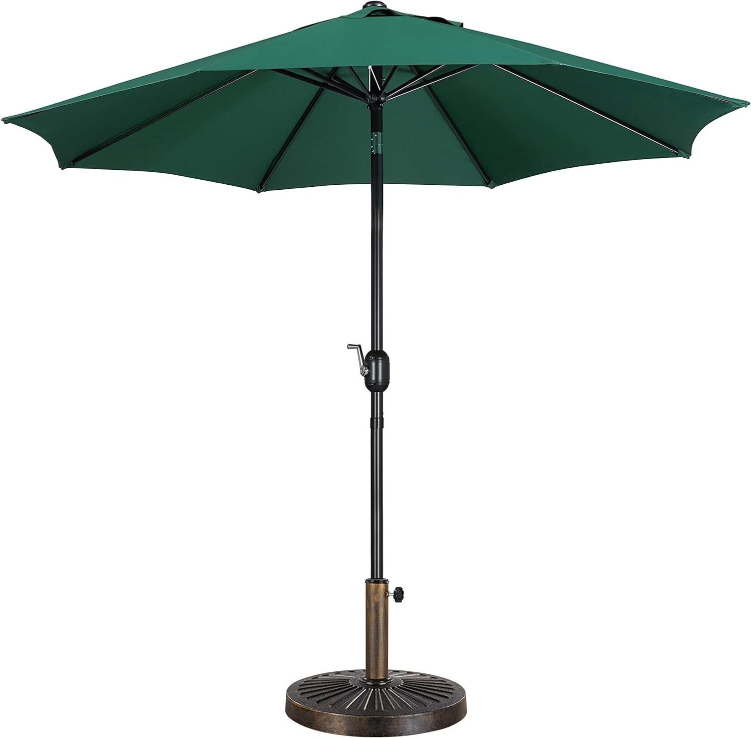 Outdoor Garden Sunshade Aluminum Market Umbrella with Push Button Tilt Without Base