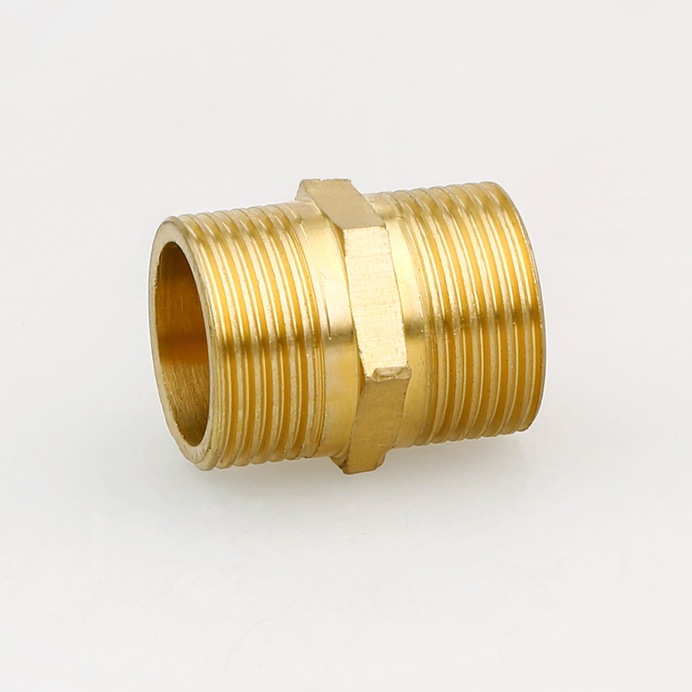 Hydraulic brass pneumatic threaded machine fitting male hose adapter