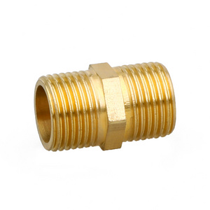 Hydraulic brass pneumatic threaded machine fitting male hose adapter