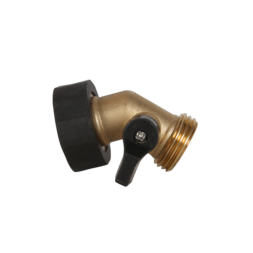 Garden irrigation accessory brass water one way hose shut off valve