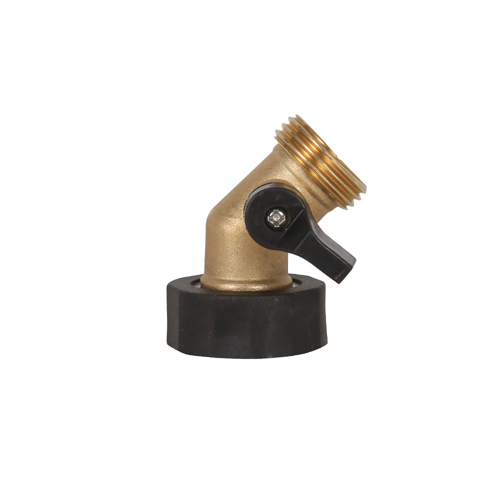 Garden irrigation accessory brass water one way hose shut off valve