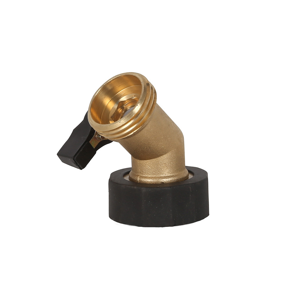 Garden irrigation accessory brass water one way hose shut off valve