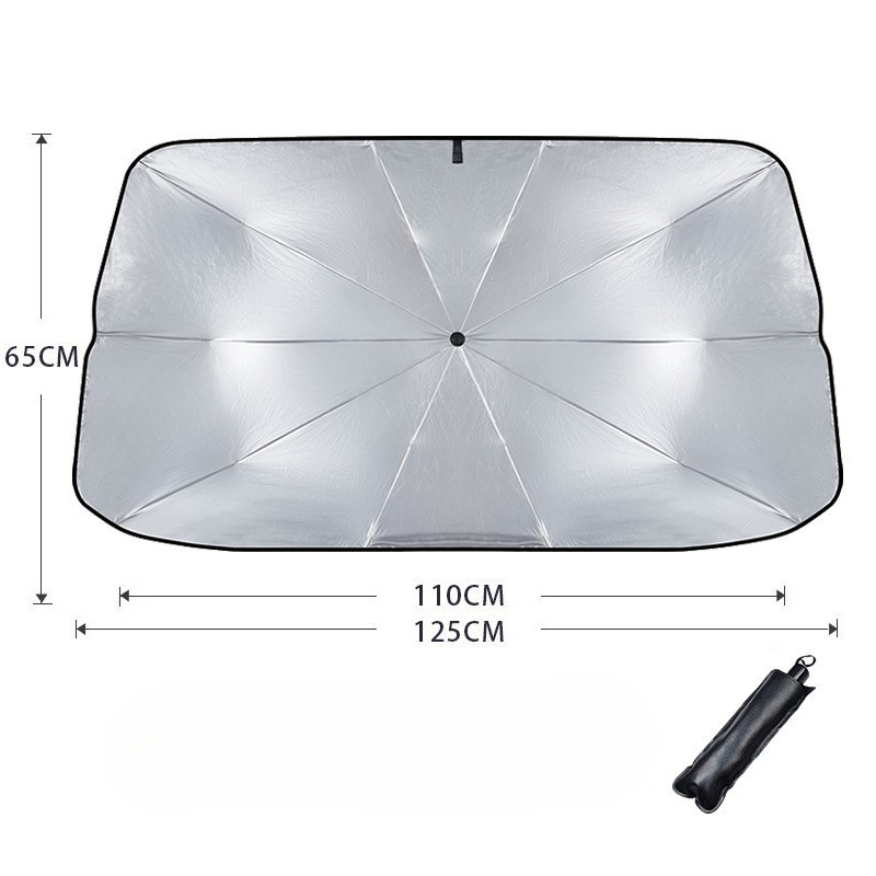 Umbrella sun shade  retractable sunscreen heat insulation front windshield sunshade umbrella