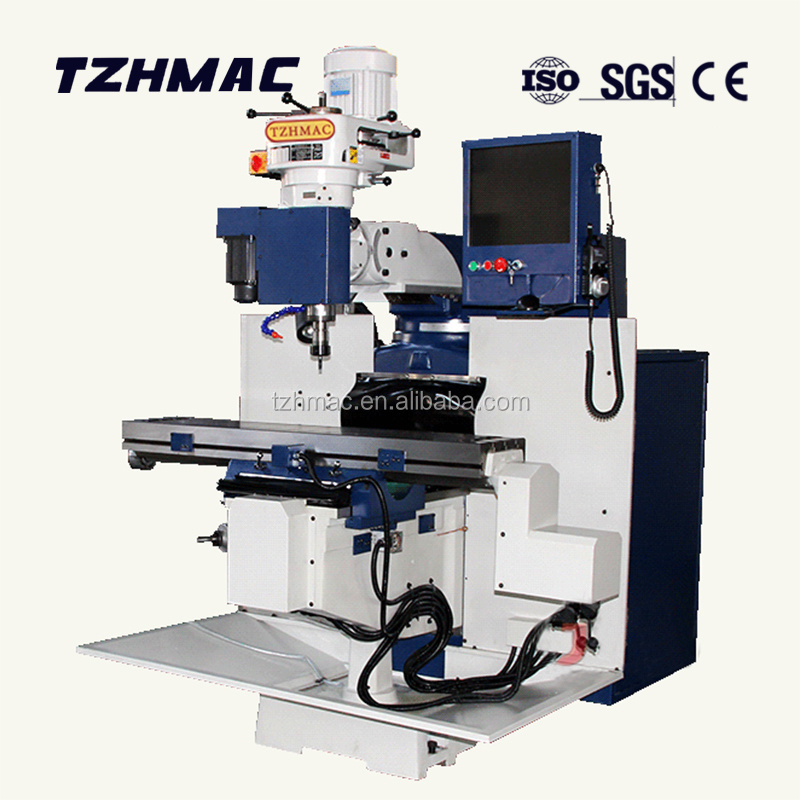 CNC vertical turret milling machine spanking machine with manually for metal