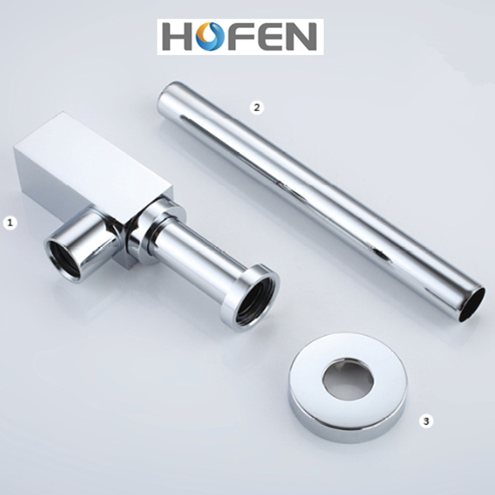 Top quality new design  300mm inlet tube bathroom zinc alloy siphon  bottle trap for sink basin