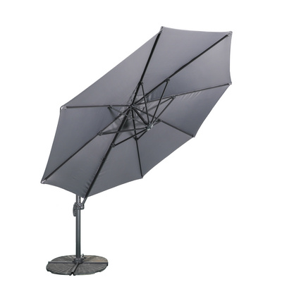 HONGGUAN outdoor garden umbrella Sunshade Aluminum hanging parasols garden Cantilever beach sun patio umbrellas  For Restaurant