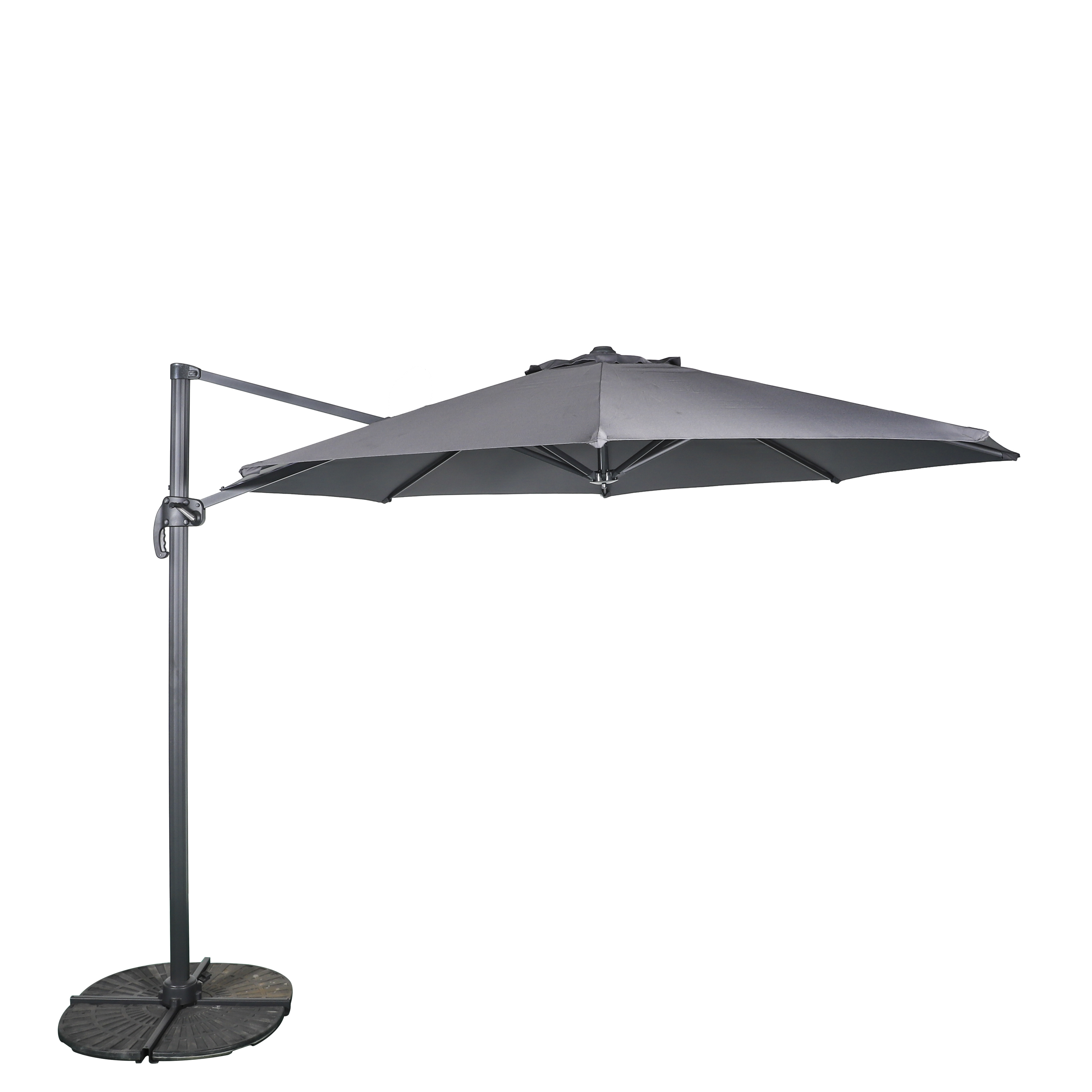 HONGGUAN outdoor garden umbrella Sunshade Aluminum hanging parasols garden Cantilever beach sun patio umbrellas  For Restaurant