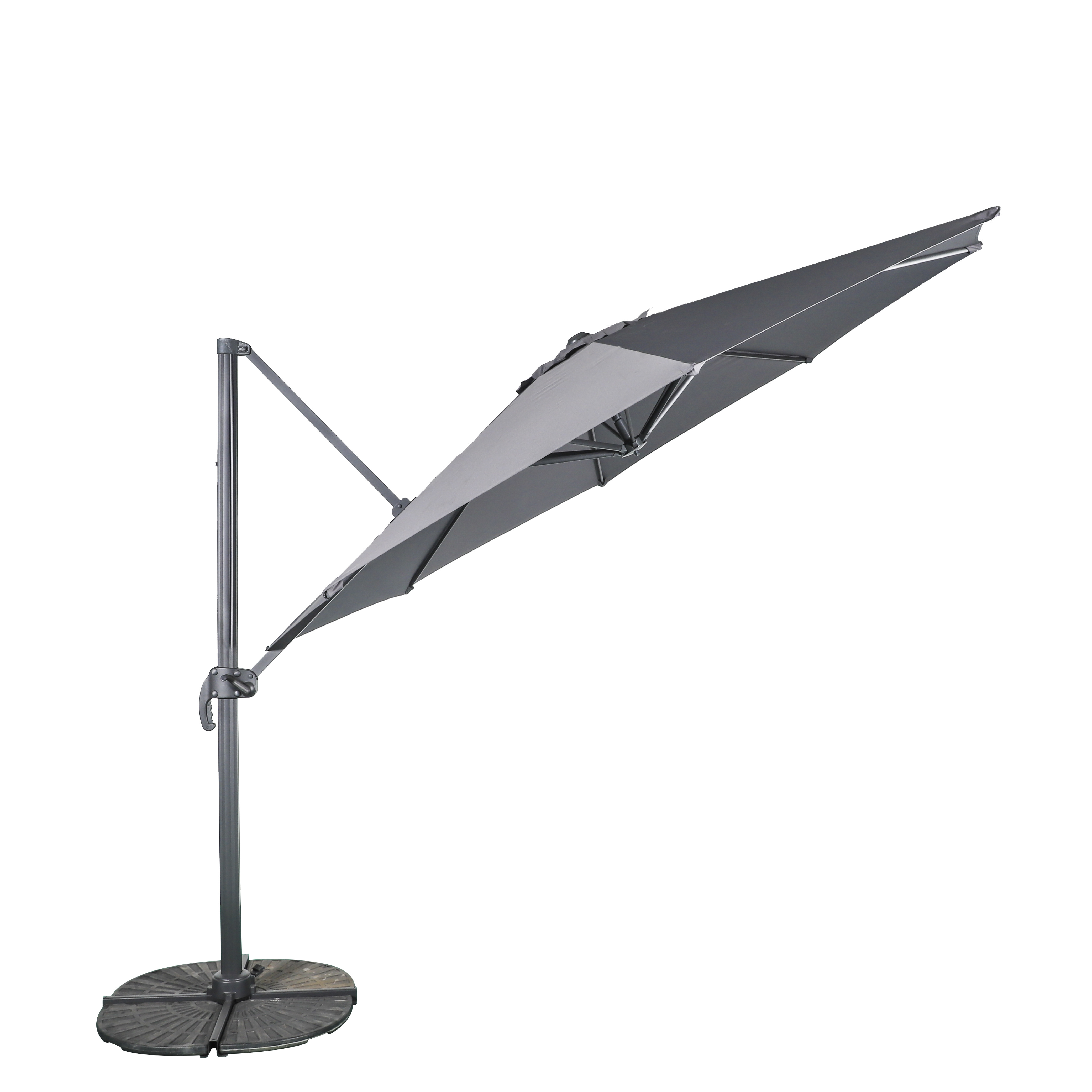 HONGGUAN outdoor garden umbrella Sunshade Aluminum hanging parasols garden Cantilever beach sun patio umbrellas  For Restaurant