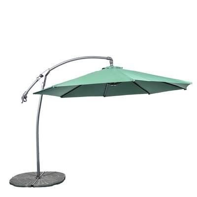 HONGGUAN Hanging Banana Waterproof Cantilever Garden Beach Patio Sun Canvas Parasol Iron Outdoor Restaurant Umbrella