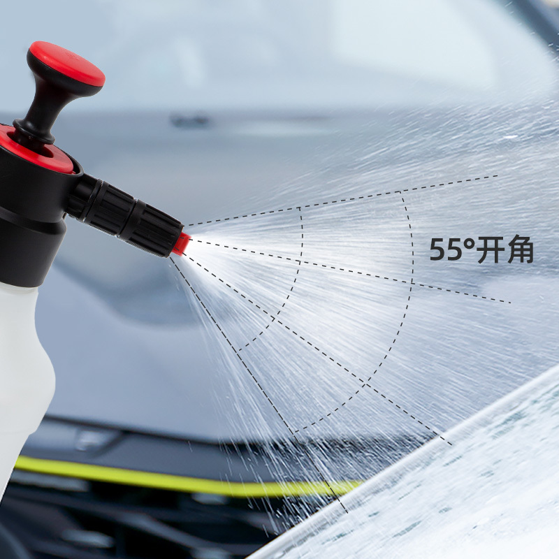 Foam Sprayer, Hand Pump 2L Car Wash Snow Foam  Sprayer With Multiple Nozzles