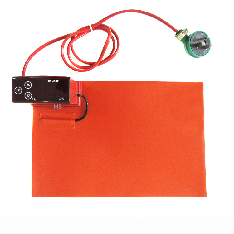 220V 380V Flexible Heating Element Silicone Rubber Heater With Temperature Controller