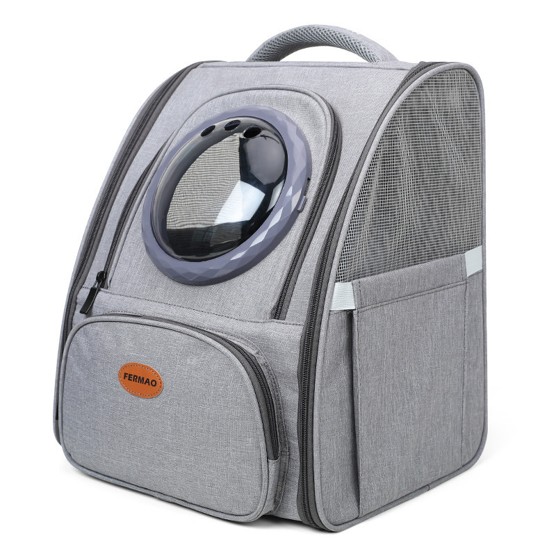 Factory direct sales foldable cat backpack outdoor portable pet backpack space capsule pet cat carrier